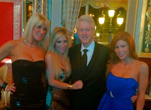 Bill Clinton escandaliza con dos actrices porno en Mónaco 